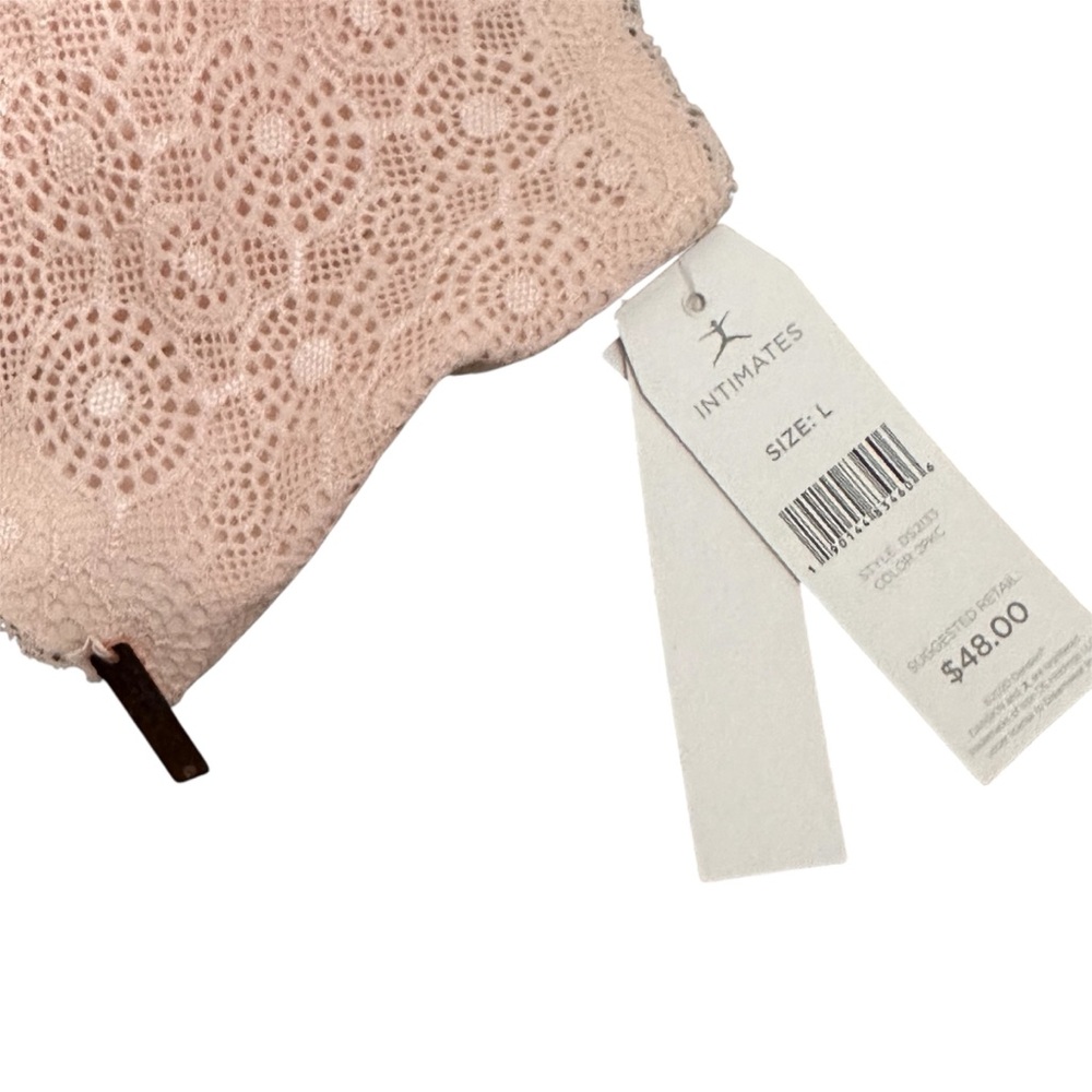 New Light Pink Danskin Lace Bralette with Support and Removable Pads. Size L NWT - Picture 2 of 3